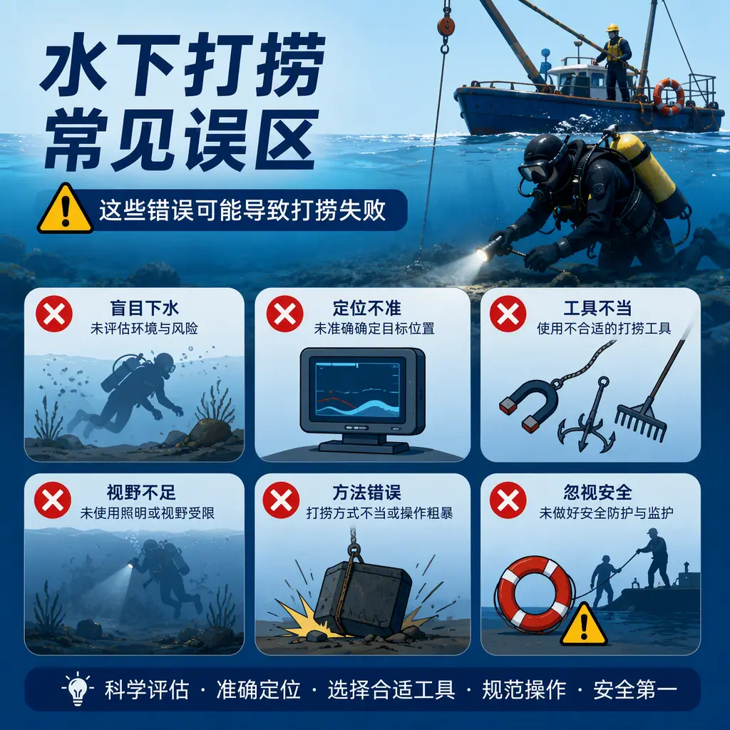 深耕水下打捞,兼顾民用失物与工程潜水作业博野